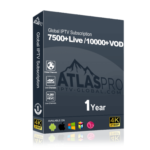 Atlas Pro IPTV – Abonnement 12 Mois Premium Sans Coupures