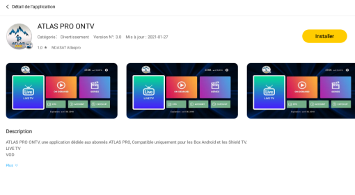 ATLAS PRO ONTV CODE 12 MOIS