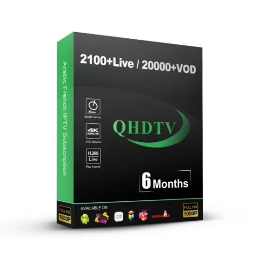 QHDTV IPTV Abonnement pour 3 appareils – Parfait pour les Familles